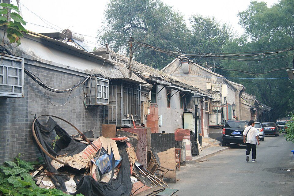 A hutong street near Prince Gong’s Mansion in Beijing