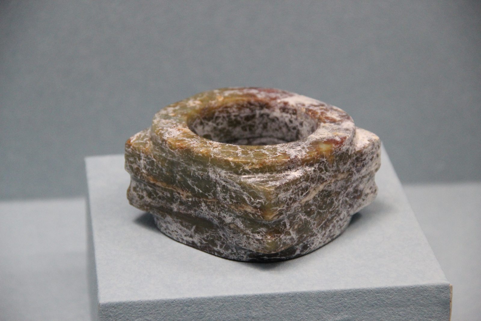 A Liangzhu-culture jade cong in Taipei’s National Palace Museum