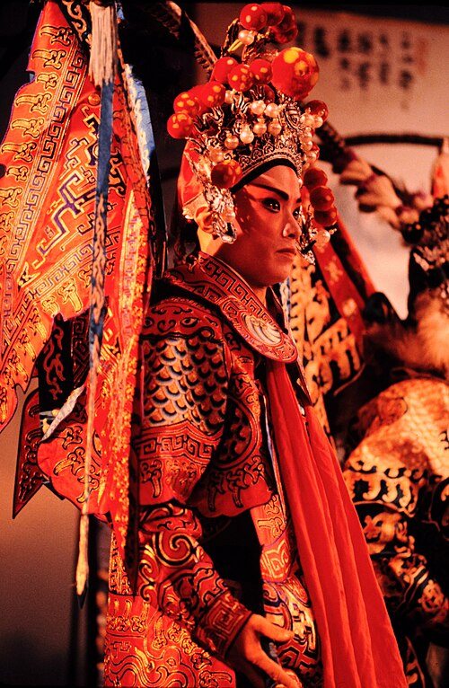 An actor performing Peking opera